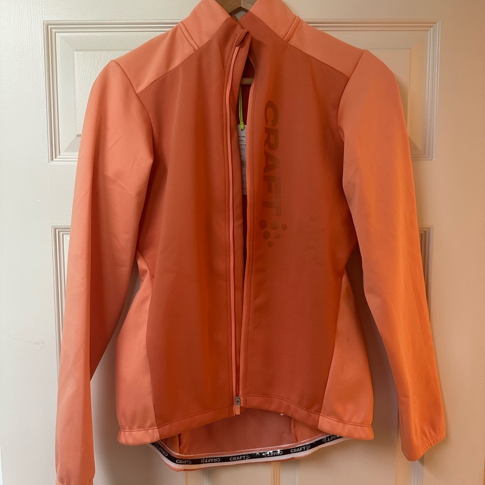 Craft Orange Sherbert Cycling Jacket NWT